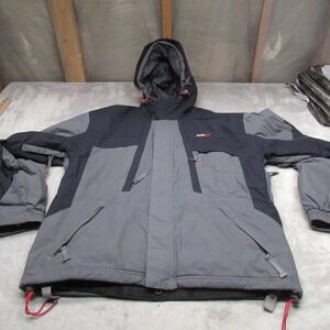 686 Ski Jacket Unisex Medium Black Hooded Rain Wind Insulated Winter Full Zip